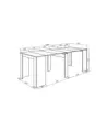 Mesa consola con extensible | Blanco | 58/222x90x77cm