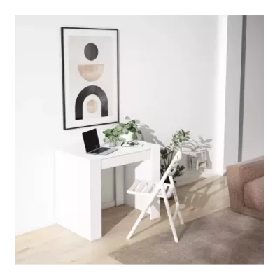 Mesa consola con extensible | Blanco | 58/222x90x77cm