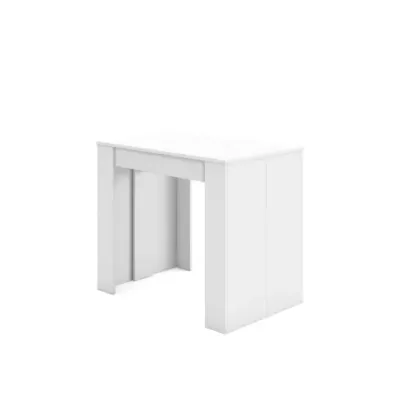 Mesa consola con extensible | Blanco | 58/222x90x77cm