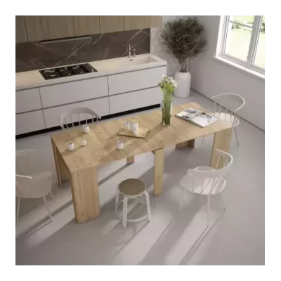 Mesa consola extensible | Roble | 58/222x90x77cm