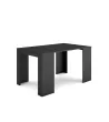 Mesa consola con extensible | Negro | 58/140x90x77cm