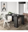 Mesa consola con extensible | Negro | 58/140x90x77cm