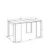 Mesa consola con extensible | Negro | 58/140x90x77cm