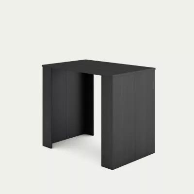 Mesa consola con extensible | Negro | 58/140x90x77cm