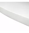 Table ronde fixe avec pied blanc | Blanc mat | 90x77cm