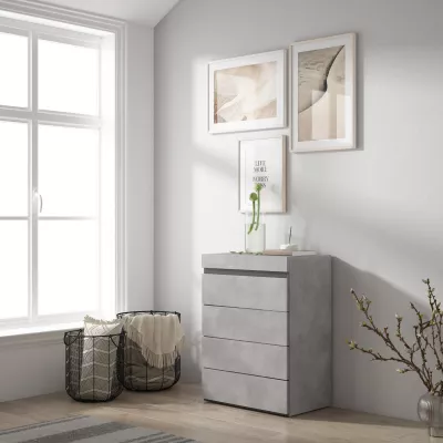 Cómoda con cajones | Gris Cemento | 57x35x75cm