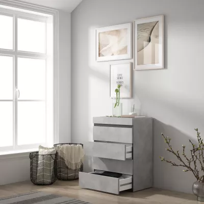 Cómoda con cajones | Gris Cemento | 57x35x75cm