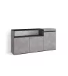 Aparador Diseño Industrial | Gris Cemento | 150x35x75cm