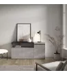 Aparador Diseño Industrial | Gris Cemento | 150x35x75cm