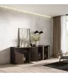Buffet | Chêne foncé et noir | 260x80x37cm
