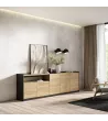 Aparador | Roble y negro | 260x80x37cm