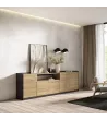 Aparador | Roble y negro | 260x80x37cm