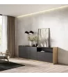 Buffet | Noir et Chêne | 260x80x37cm