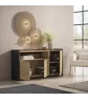Aparador | Roble y negro | 156x80x37cm