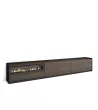 Mueble TV con chimenea eléctrica | roble oscuro y negro