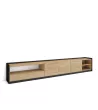 Mueble TV | Roble y negro | 310x50x37cm