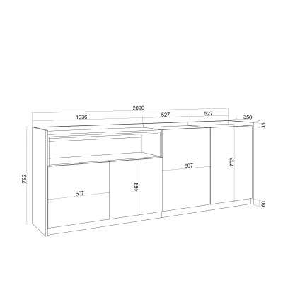 Buffet salon et cuisine| Skraut Home