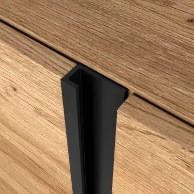 Mueble TV con chimenea eléctrica suspendido