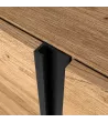 Mueble TV con chimenea eléctrica suspendido