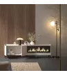 Mueble TV con chimenea eléctrica y diseño industrial