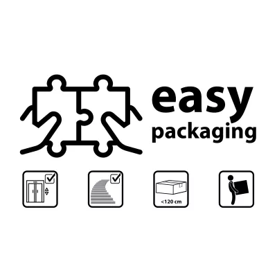 Mueble TV suspendido | Roble oscuro y Negro