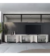 Meuble TV Beige style industriel