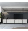 Mueble TV Beige suspendido