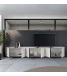 Mueble TV Beige suspendido
