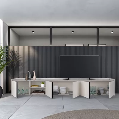 Meuble TV Beige | 309x50x35cm