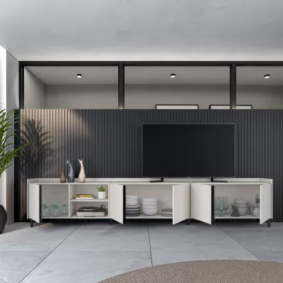 Meuble TV Beige design industriel