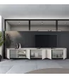 Meuble TV Beige design industriel