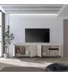 Mueble TV industrial beige 207x35x61cm