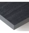 Mueble TV suspendido roble oscuro y negro 207x35x50cm