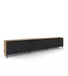 Mueble TV estilo industrial | Negro y roble