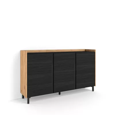 Aparador estilo industrial | Negro y roble