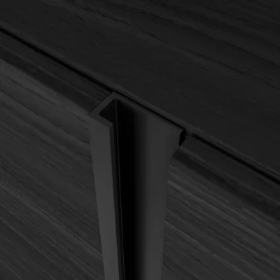 Mueble TV con chimenea eléctrica y luces LED estilo industrial