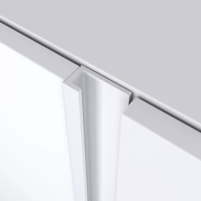 Meuble TV avec cheminée électrique clair | Blanc et chêne