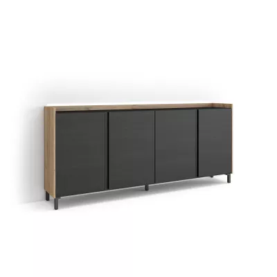 Aparador con luces LED estilo industrial