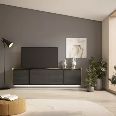Meuble TV suspendu avec LED