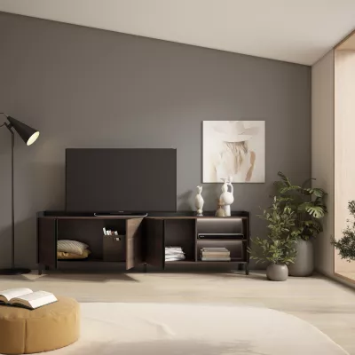 Mueble TV con luces LED estilo industrial