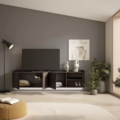 Mueble TV suspendido con luces LED