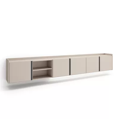 Meuble TV suspendu avec lumières LED