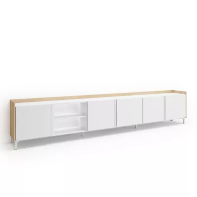 Meuble TV avec lumières LED style industriel