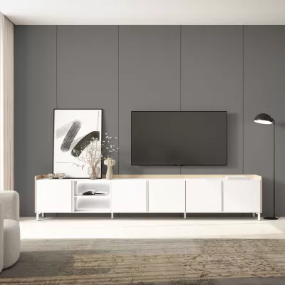 Mueble TV con luces LED estilo industrial