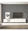 Mueble TV con luces LED estilo industrial