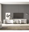 Mueble TV con luces LED estilo industrial