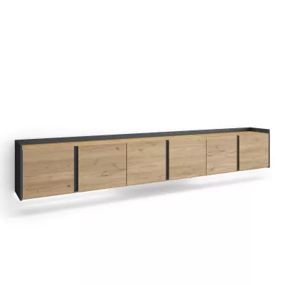 Mueble TV suspendido con luces LED