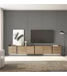 Mueble TV suspendido con luces LED