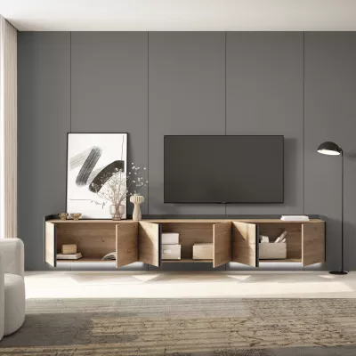 Mueble TV suspendido con luces LED