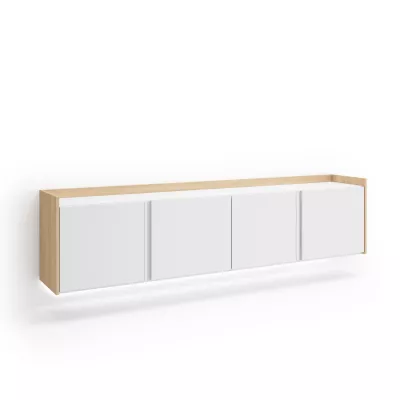 Meuble TV suspendu avec lumières LED